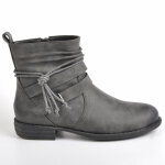 Boots plates femme gris  brides fantaisie vice versa