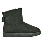 Boots plates femme noir fourres vice versa