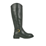 Bottes cavalires plates femme noir  boucle vice versa