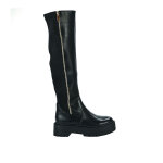 Bottes femme noir avec zip dcoratif vice versa