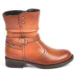 Bottes avec petits clous loli et laly marron cuir