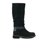 Bottes plates femme noir  brides fantaisie vice versa