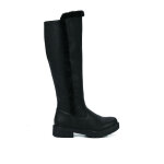 Bottes fourres femme noir talon plat vice versa