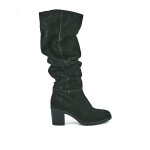 Bottes  talon femme en daim noir tipo alto cuir