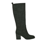 Bottes  talon femme en sudine noire vice versa