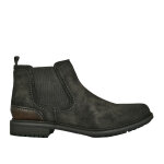 Bottines chelsea homme noir semelle crante fortunato cuir
