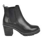 Bottines chelsea  talon femme noir vice versa
