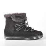 Bottines avec col fausse fourrure one step noir