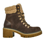 Bottines crantes femme marron style montagne vice versa