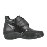 Bottines femme lady confort noir cuir