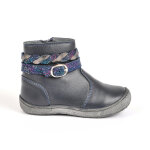 Bottines fille alma bleu marine cuir