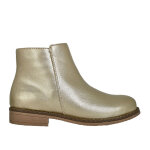 Bottines fille dor  fermeture clair girl time