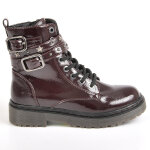 Bottines fille girl time vernis bordeaux