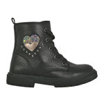 Bottines fille noir  lacets girl time