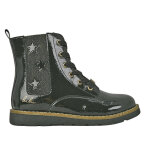 Bottines fille vernis noir motifs toiles lulu castagnette