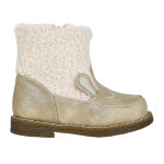 Bottines fourres bb fille dor col sherpa kokin