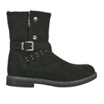 Bottines fourres fille noir avec clous girl time