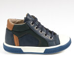 Bottines garon bopy chaussures bleu marine cuir