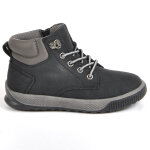 Bottines garon avec col contrastant wheeling noir