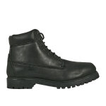 Bottines homme en cuir noir  lacets cuir