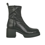 Bottines moulantes � talon femme noir vice versa