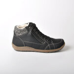 Bottines plates avec col tricot scalina noir