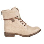 Bottines plates femme beige vice versa cuir