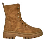Bottines plates femme marron  semelle crante outshoes
