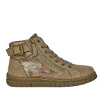 Bottines plates femme marron zipp�es scalina