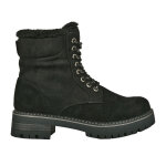 Bottines plates femme noir fourres outshoes