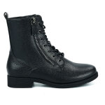 Bottines plates femme noir  lacets vice versa cuir