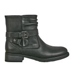 Bottines plates femme noir rock  boucles vice versa
