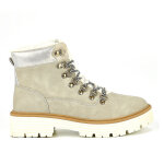 Bottines crantes  lacets femme beige outshoes