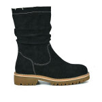 Bottines plates montantes femme noir outshoes