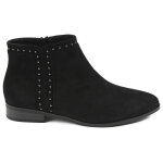Bottines plates femme avec petits clous vice versa noir
