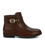 Bottines plates femme vice versa marron