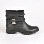 Boots plates femme noir  boucle vice versa
