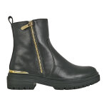 Bottines rock femme noir fermeture dore vice versa cuir