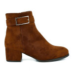 Bottines  talon femme camel boucle vice versa