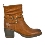 Bottines  talon femme camel style western vice versa