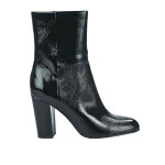 Bottines  talon femme vernis noir mascara