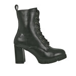 Bottines  talon femme noir lacets