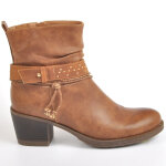 Bottines  talons femme vice versa camel