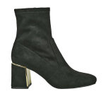 Bottines chaussettes  talon femme noir mascara