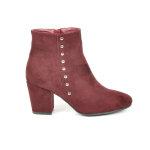 Bottines  talons avec petits clous vice versa bordeaux
