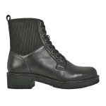 Bottines zippes femme en cuir noir cuir