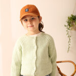 Casquette enfant en velours marron