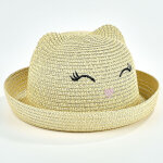 Chapeau fille beige