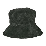 Chapeau forme bob fausse fourrure noir