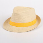 Chapeau paille enfant naturel / jaune